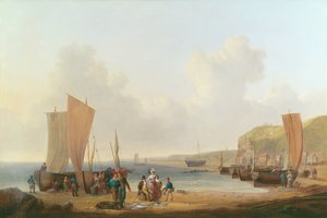 Merchant buying fish